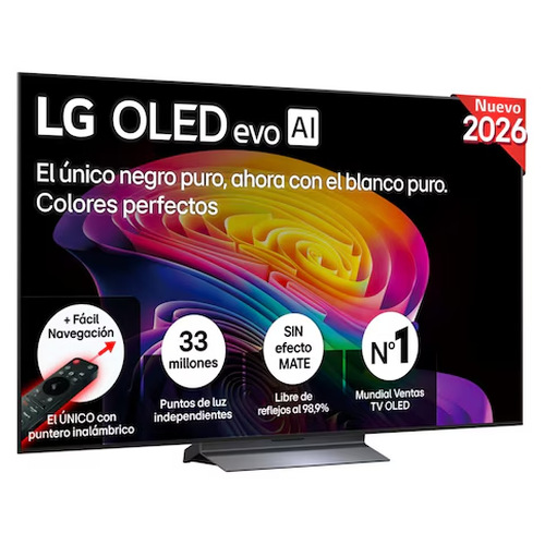 Televisión OLED evo 65" 4K LG OLED65C64LA Smart TV webOS 26 Clase E