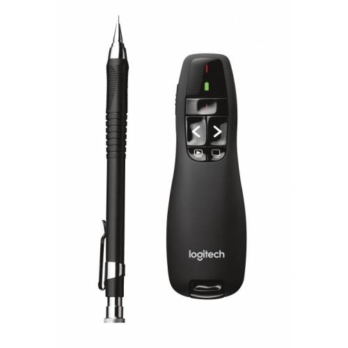 Logitech R400 apuntador inalámbricos RF Negro
