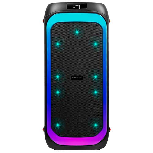 Altavoces Karaoke 90W Infiniton PARTYEQ09 Micro FM Control Remoto Negro - foto 2