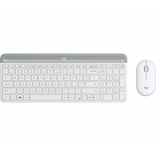 Logitech 920-009199 teclado Ratón incluido Oficina RF inalámbrico Español Blanco