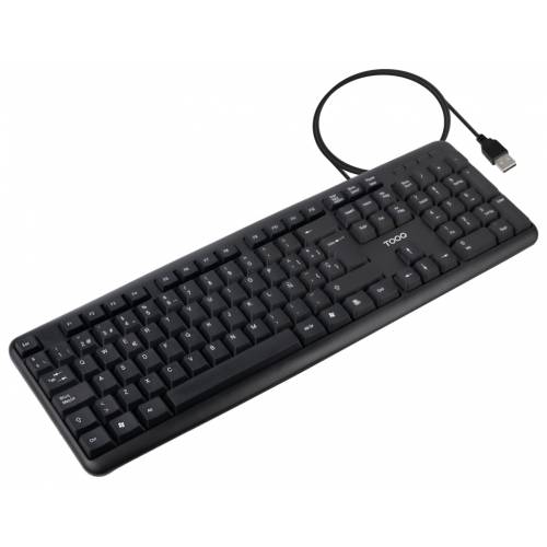 TooQ Teclado USB, 104 teclas, Negro