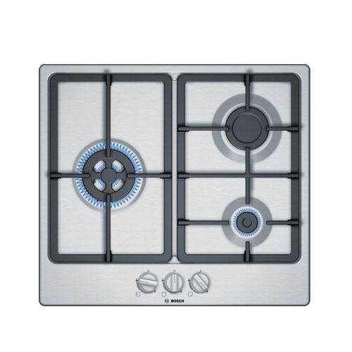 Encimera de gas 3 fuegos 60CM Bosch PGC6B5B90