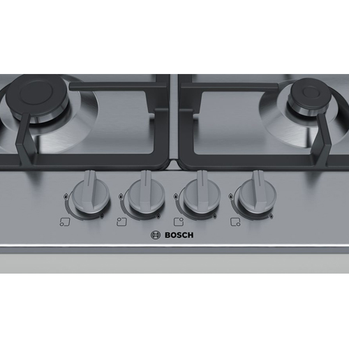 Encimera de Gas 4 fuegos 60CM Bosch PGH6B5B90 Natural - foto 2