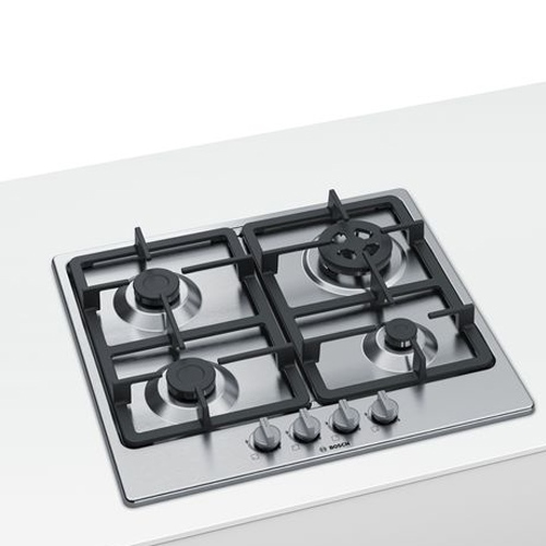Encimera de Gas 4 fuegos 60CM Bosch PGH6B5B90 Natural - foto 3