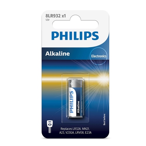 Pila Alcalina 12V Philips LR23A MN21 8LR932 1 Unidad