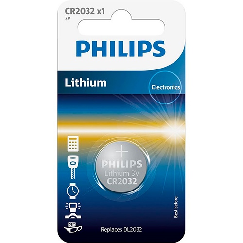 Pila Botón PHILIPS CR2032 3V