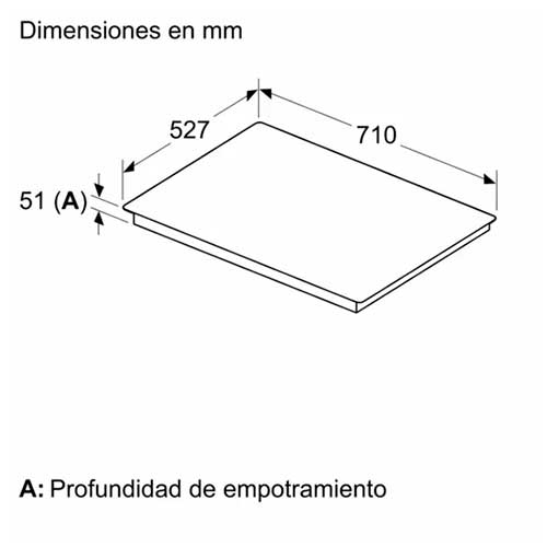 Inducción 3 Zona 70CM Bosch PID775HC1E 1 Zona-32CM Con Perfiles Wifi Negro - foto 3