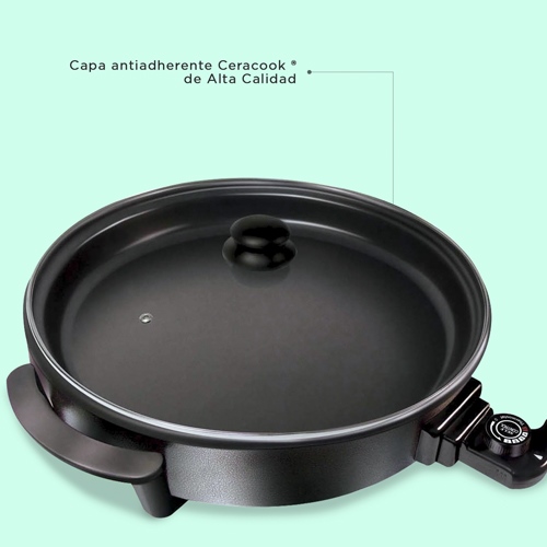 Grill cazuela 1500W 42cm Sogo PIZZSS10060 240º PAELLERA - foto 2