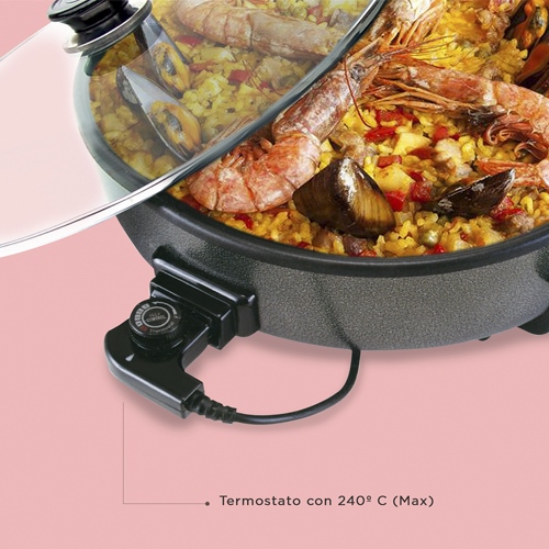 Grill cazuela 1500W 42cm Sogo PIZZSS10060 240º PAELLERA - foto 3