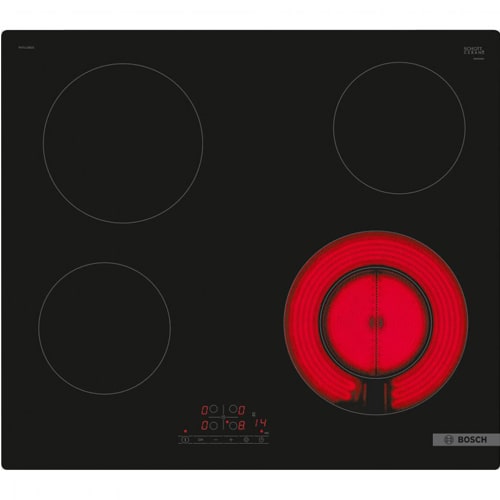 Vitrocerámica 4 Zonas 60cm Bosch PKF611BB8E 1 Zona de 21cm