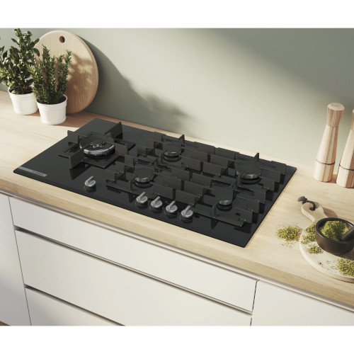 Cristalgas 5 Fuegos 90cm Bosch PRS9A6H40 Natural Negro - foto 2