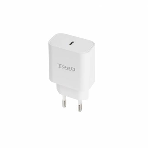 TooQ Cargador de Pared USB-C PD20W, Blanco