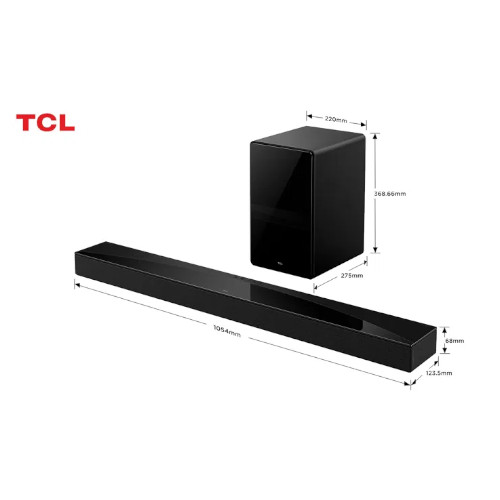 Barra Sonido TCL Q75HE 520W Subwoofer Negro - foto 2