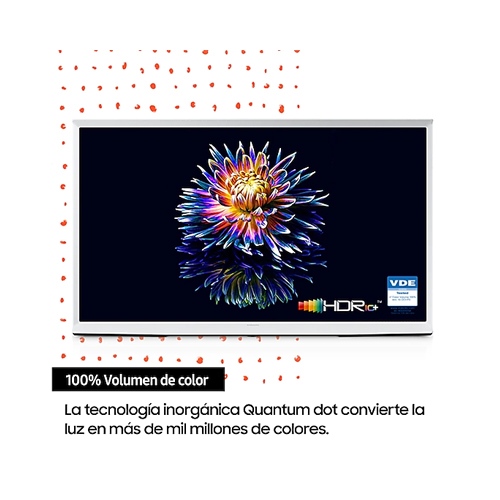 Televisor QLED 43" 4K UHD Samsung 43LS01BBU The Serif Clase G - foto 2