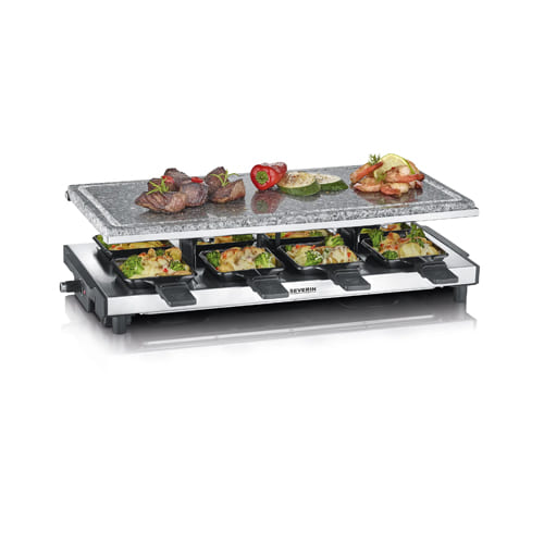 Raclette y Grill 1500w Severin RG2374 Piedra Natural - foto 2
