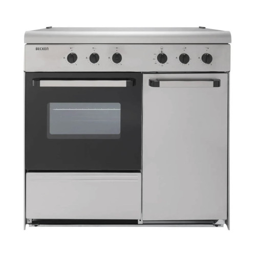 Cocina 5 Fuegos 85X90X54,5 Becken S 9055 IX A Butano Con Horno Armario Inox