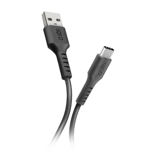 Cable de datos USB 2.0 - Type-C SBS TECABLEMICROC15K Negro