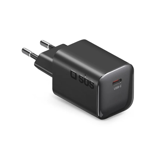 Cargador de Pared GaN 65 W USB-C SBS TETRGAN1C65WK Negro