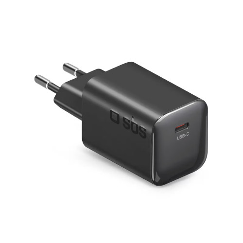 Cargador 20W USB-C SBS TETRGAN1C20K Negro