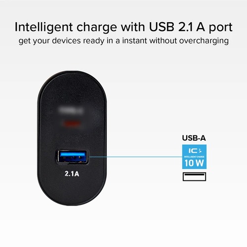 Cargador Viaje Carga Rápida USB-A + USB-C SBS TETRAVUSBTC2AFAST Negro - foto 3