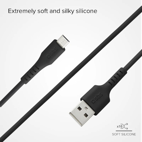 Cable de datos USB 2.0 - Micro USB SBS LTHL200 Negro - foto 2