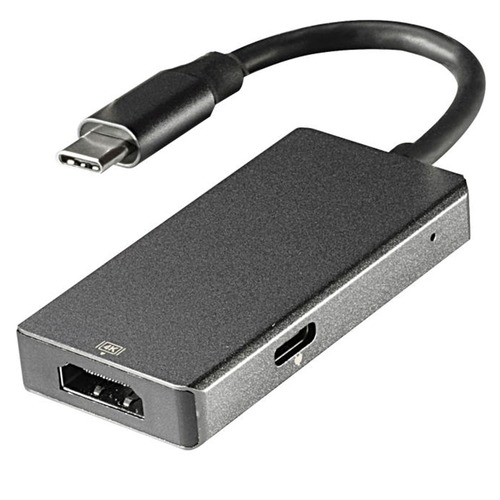 Hub USB-C 2 en 1 USB-C - HDMI + USB-C PD VIVANCO 45960 Antracita