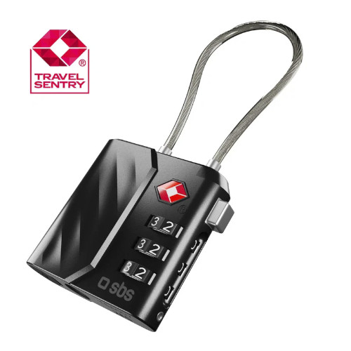 Candado TSA Localizador Inteligente SBSTEFINDLOCK para Maletas y Bolsas Compatible con Apple Find My