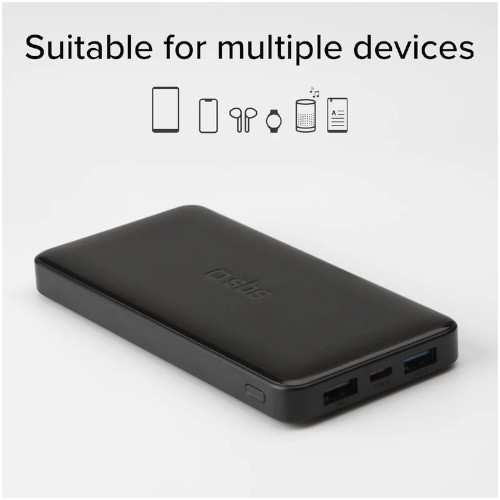 Power Bank Carga Rápida 10000 mAh 2 USB-A + USB-C SBS TTBB10000FASTK Negro - foto 2