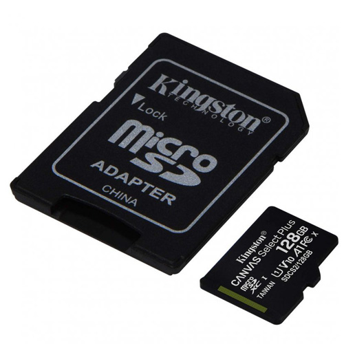 Tarjeta de Memoria 128GB MicroSDXC CL10 Kingston Canvas Select con Adaptador - foto 2