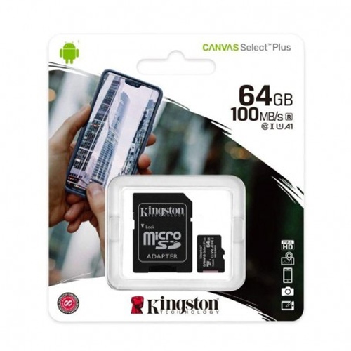 Tarjeta memoria 64gb Micro SDXC Kingston Canvas select+ adaptador - foto 2