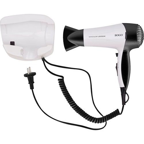Secador de pelo Pared 2200W Sogo SECSS3645 MOTOD DC Blanco - foto 2