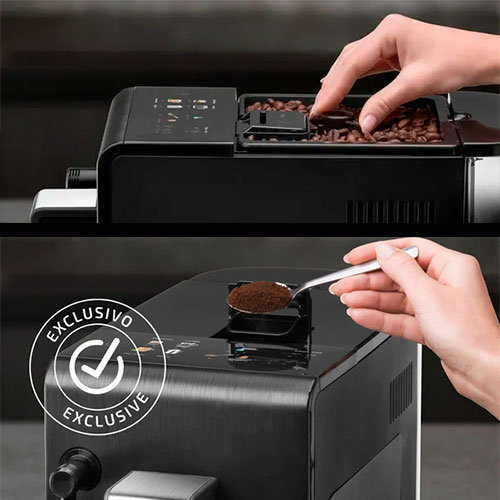 Cafetera Expresso Superautomática Ufesa Sensazione Grano y molido Negra - foto 3