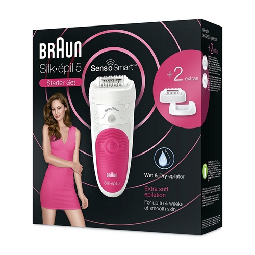 Depiladora Braun Silk-Épil SES 5/500 Rosa - foto 3