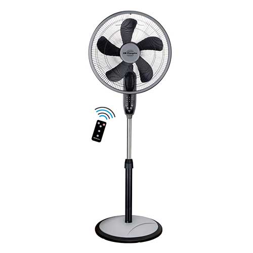 Ventilador de Pie, sobre mesa y pared 3 en 1 40cm 55W Orbegozo SF0246 Con mando Negro