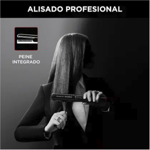 Plancha Pelo Rowenta SF466LF0 K/ Pro Stylist Karl Lagerfeld Revestimiento Keratin & Glow - foto 2