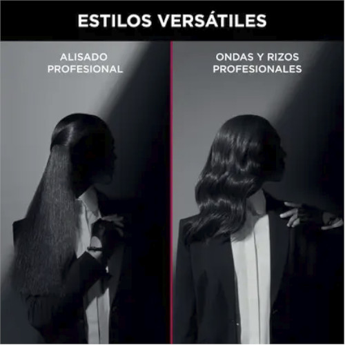 Plancha Pelo Rowenta SF466LF0 K/ Pro Stylist Karl Lagerfeld Revestimiento Keratin & Glow - foto 3