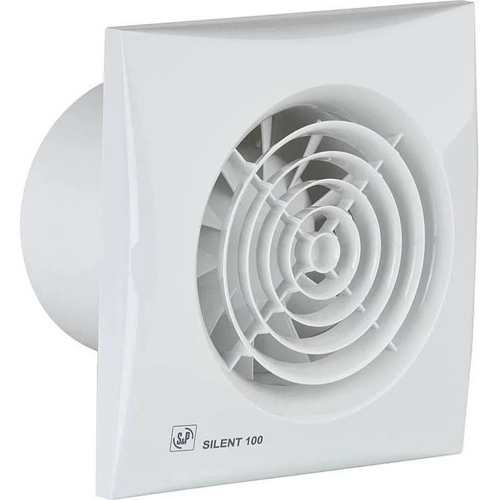 Extractor baño S&P SILENT100CZ pared blanco 95 M³/H 2400 RPM