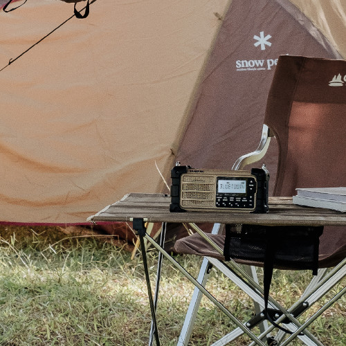 Radio Emergencia Sangean MMR-99 AM FM Bluetooth AUX Naranja Desierto - foto 2