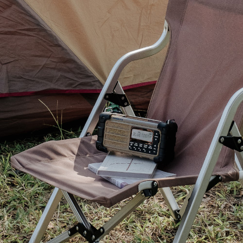 Radio Emergencia Sangean MMR-99 AM FM Bluetooth AUX Naranja Desierto - foto 3