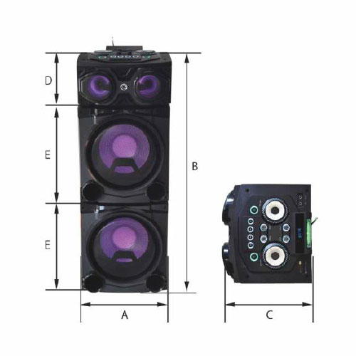 Altavoz Karaoke Manta SPK5520 Bluetooth Negro - foto 2
