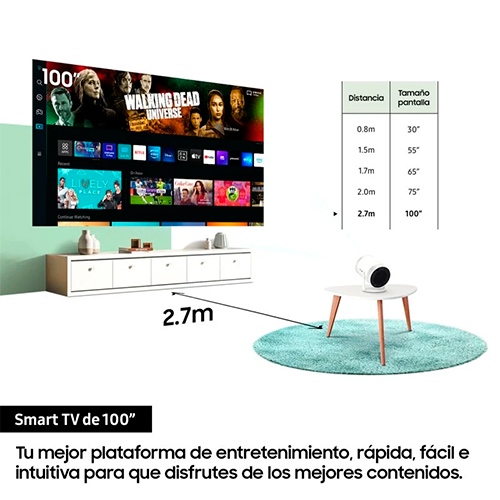 Samsung The FreeStyle SP-LSP3BLAXXE Proyector 100" LED FullHD SmartTV - foto 3