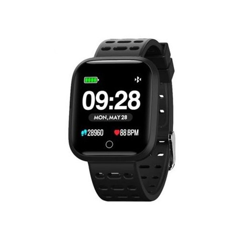 Smartwatch 1.33" Injoo Sportwatch 25 días de batería cuadrado negro