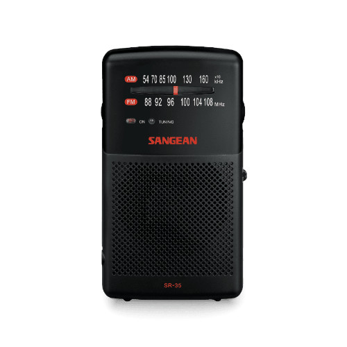 Radio Bolsillo Analógica Sangean SR35 Negro