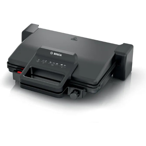Grill 3 en 1 2000W Bosch TCG3323 Plancha asar, Gratinar Negro