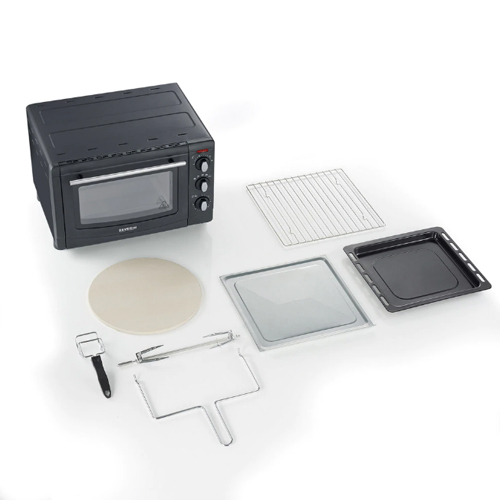 Mini horno 20L 1500w Severin TO2068 negro con plato para pizza - foto 2