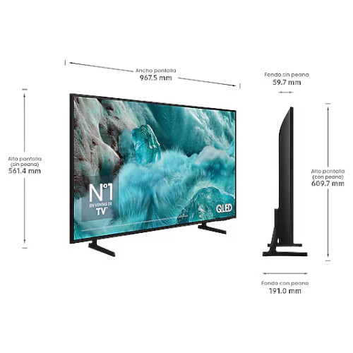 Televisor QLED 43" 4K Samsung TQ43Q7FAAUXXC Clase G - foto 3