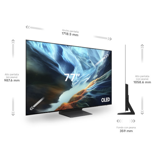 Televisor OLED 77" 4K Samsung TQ77S93HATXXC Smart TV Clase E - foto 2