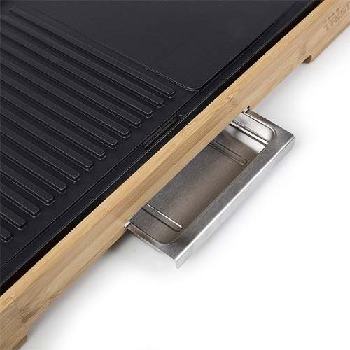 Plancha de asar 2200w Tristar BP2641 bambú 51x25.4 - foto 3