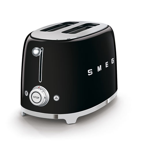 Tostador 2 ranuras 950w Smeg TSF01BLEU 50style negro - foto 2