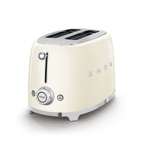 Tostador 2 ranuras 950W Smeg TSF01CREU 50' Style crema - foto 2